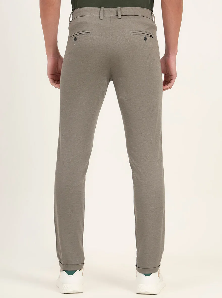 Light Pista Solid Slim Fit Casual Trouser | Greenfibre