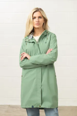 Lighthouse BeachComber 3/4 length waterproof jacket with soft jersey lining and hood.