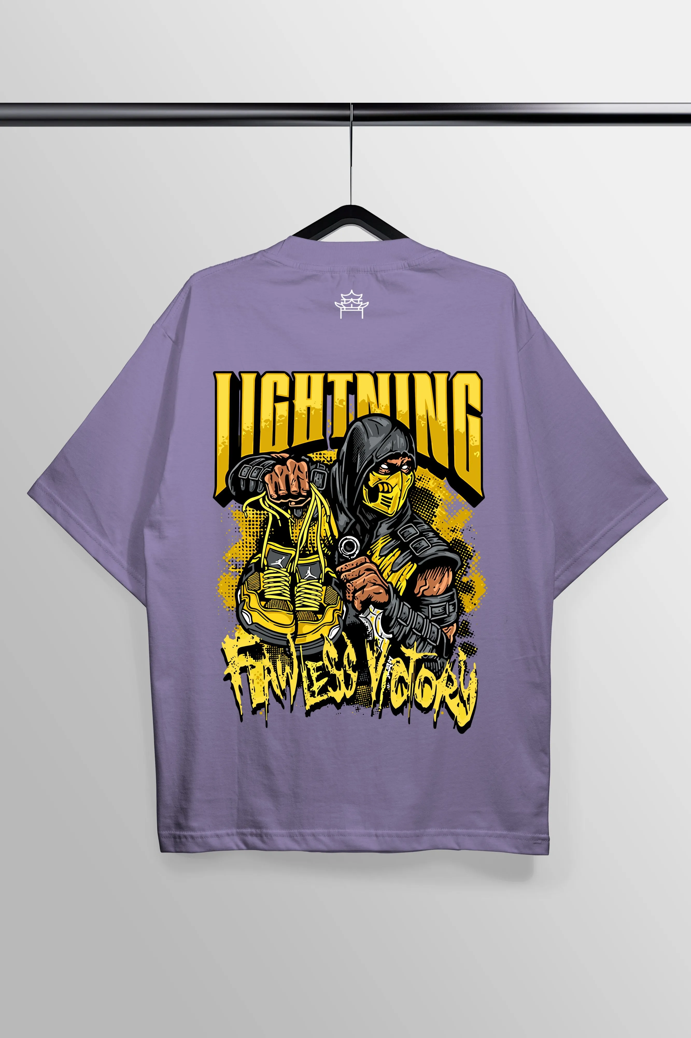 Lightning Lavender Oversized Tee
