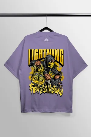 Lightning Lavender Oversized Tee