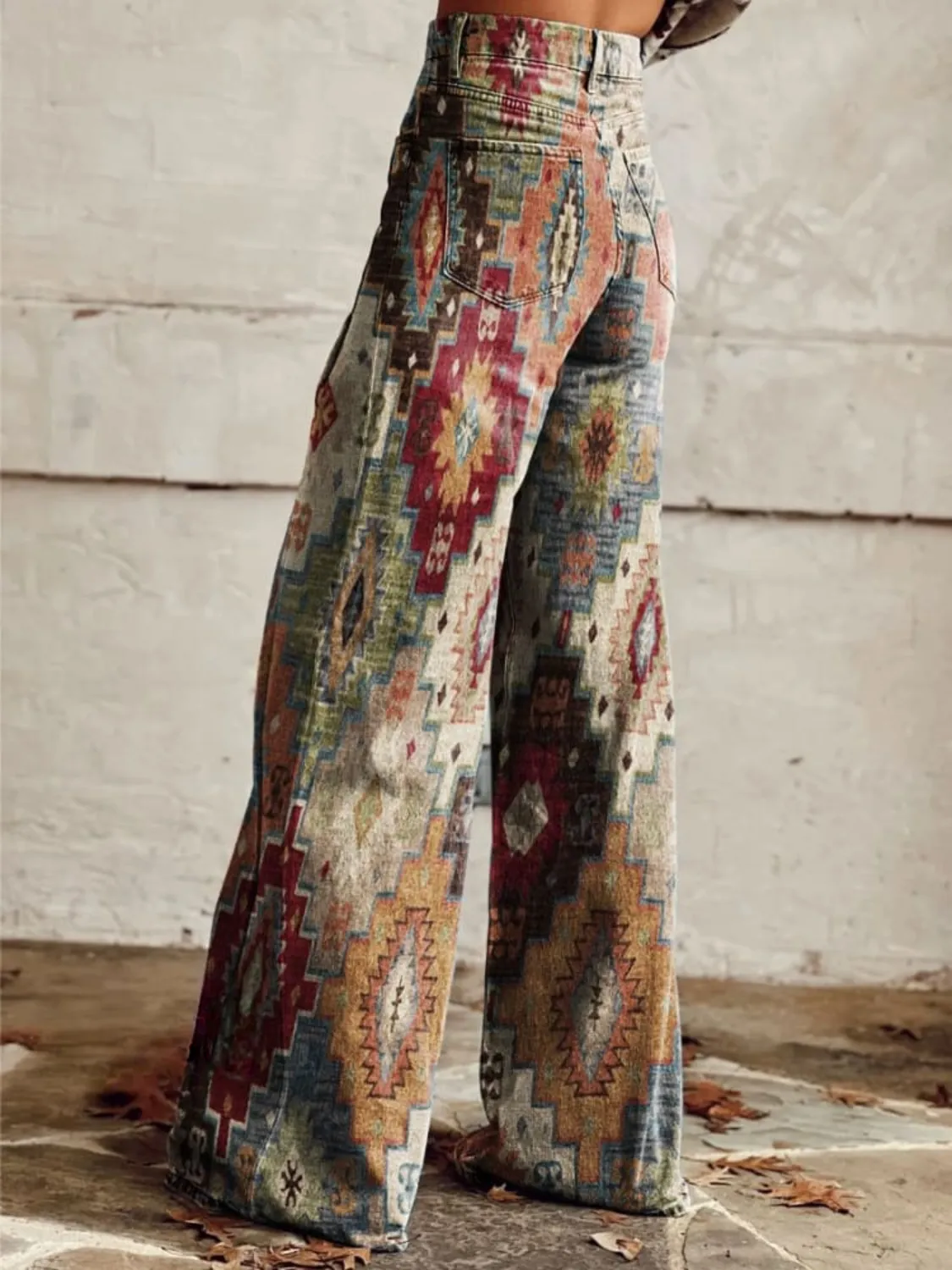 Linda | Wide-Leg Boho Vintage Pants