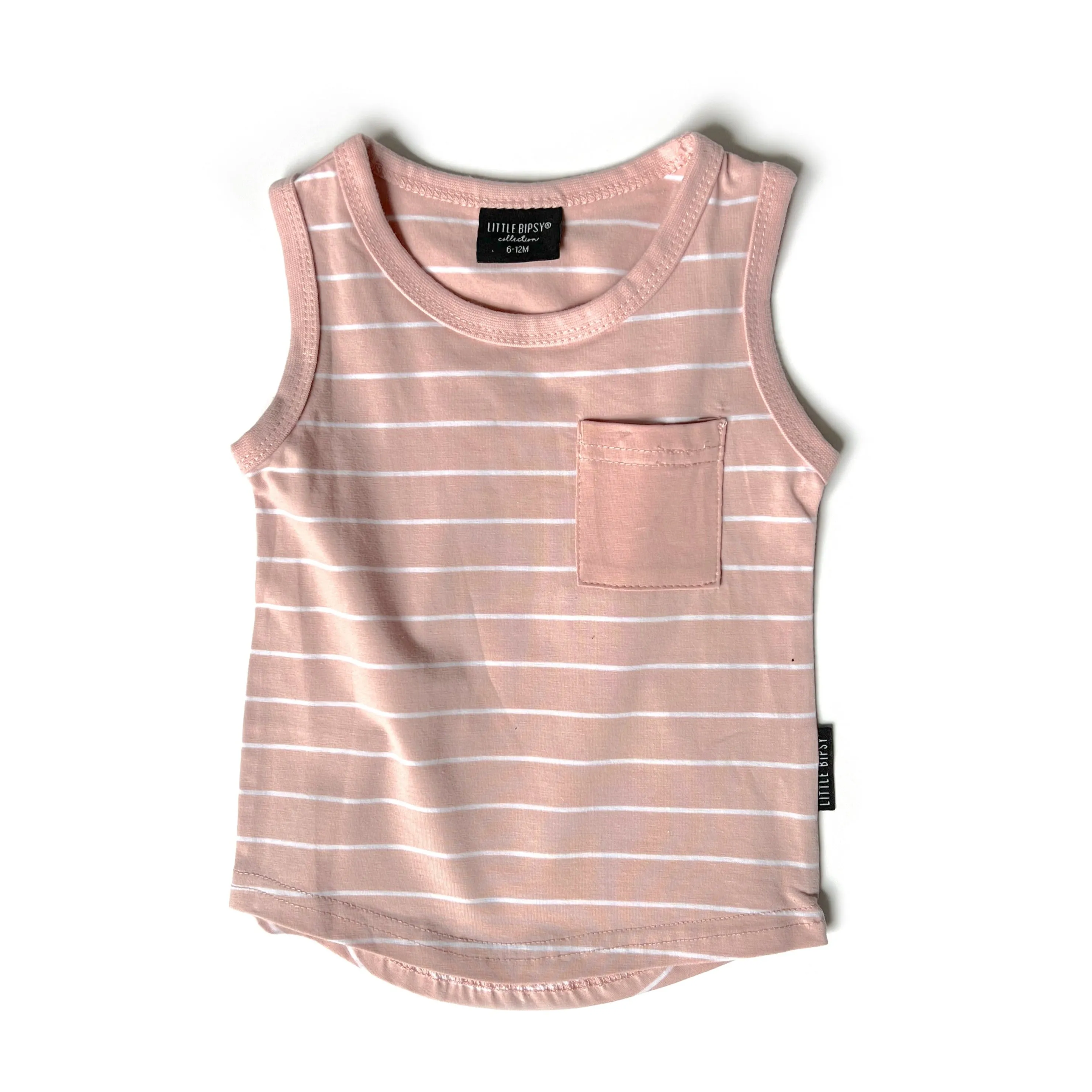 Little Bipsy Stripe Pocket Tank - Sun Kissed