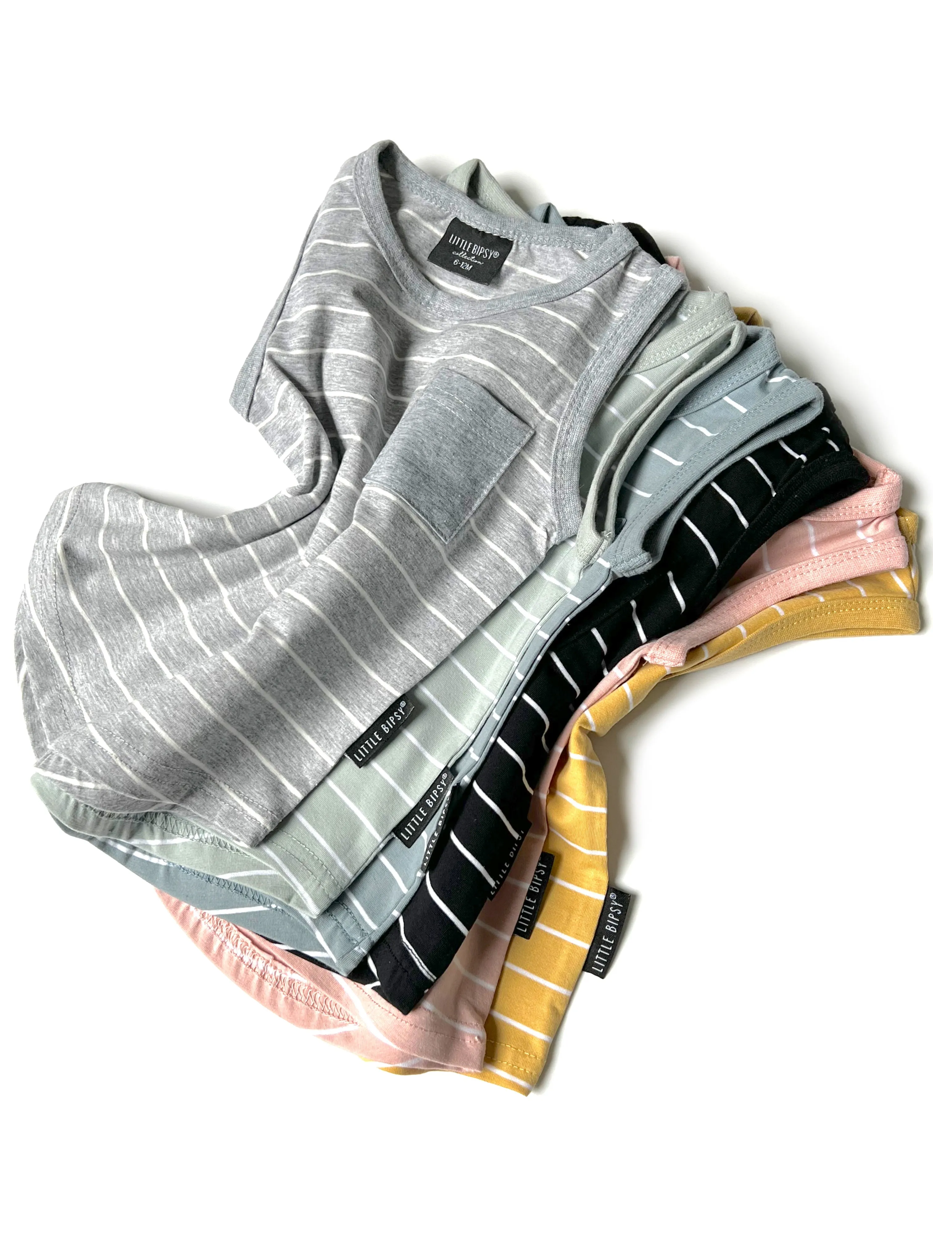 Little Bipsy Stripe Pocket Tank - Sun Kissed