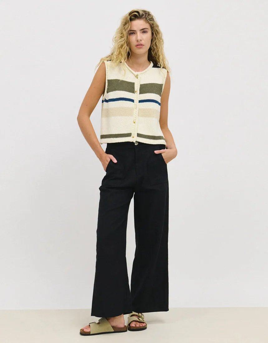 Little Lies Osaka Pant - Black