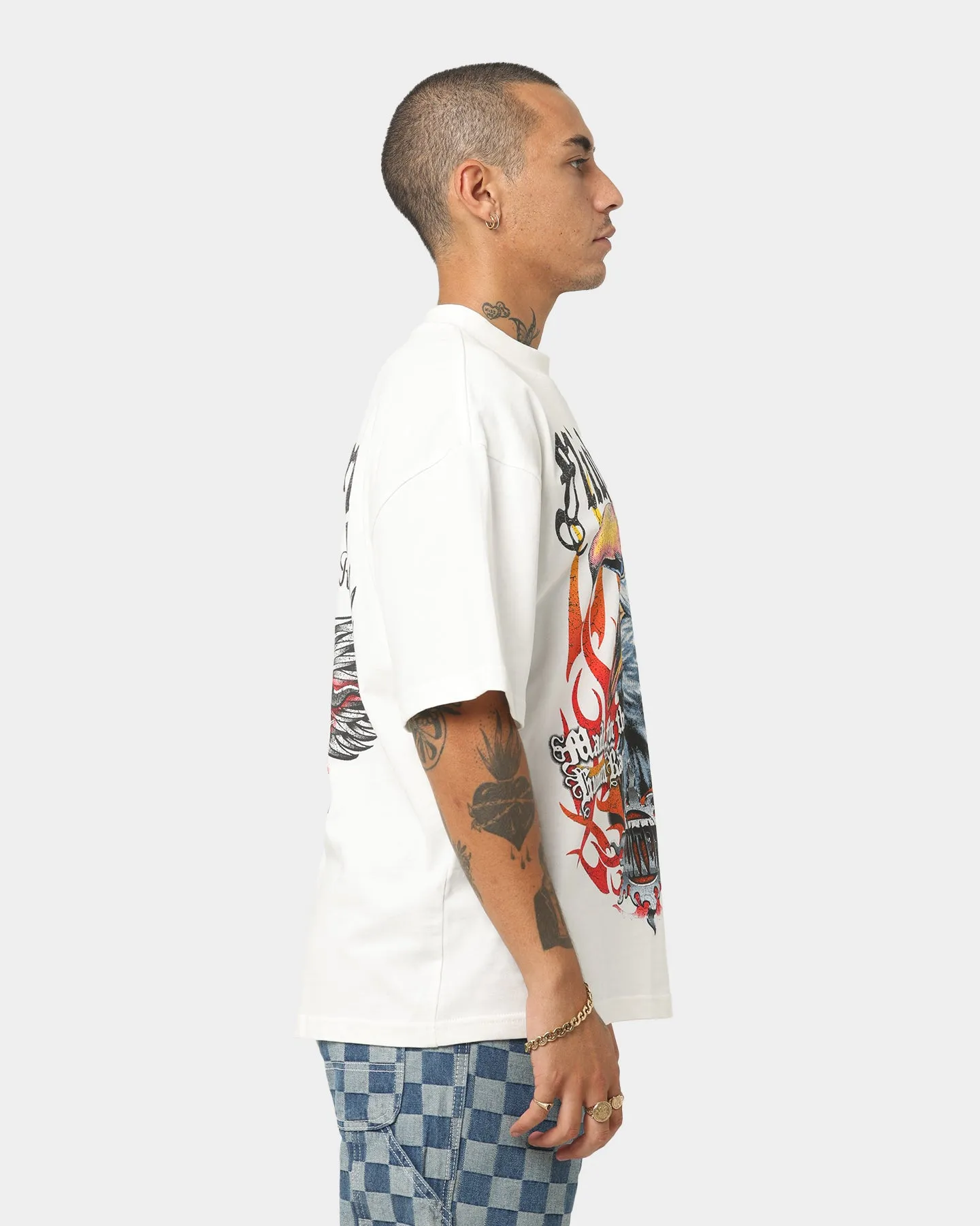 Loiter Fury Vintage T-Shirt Off White
