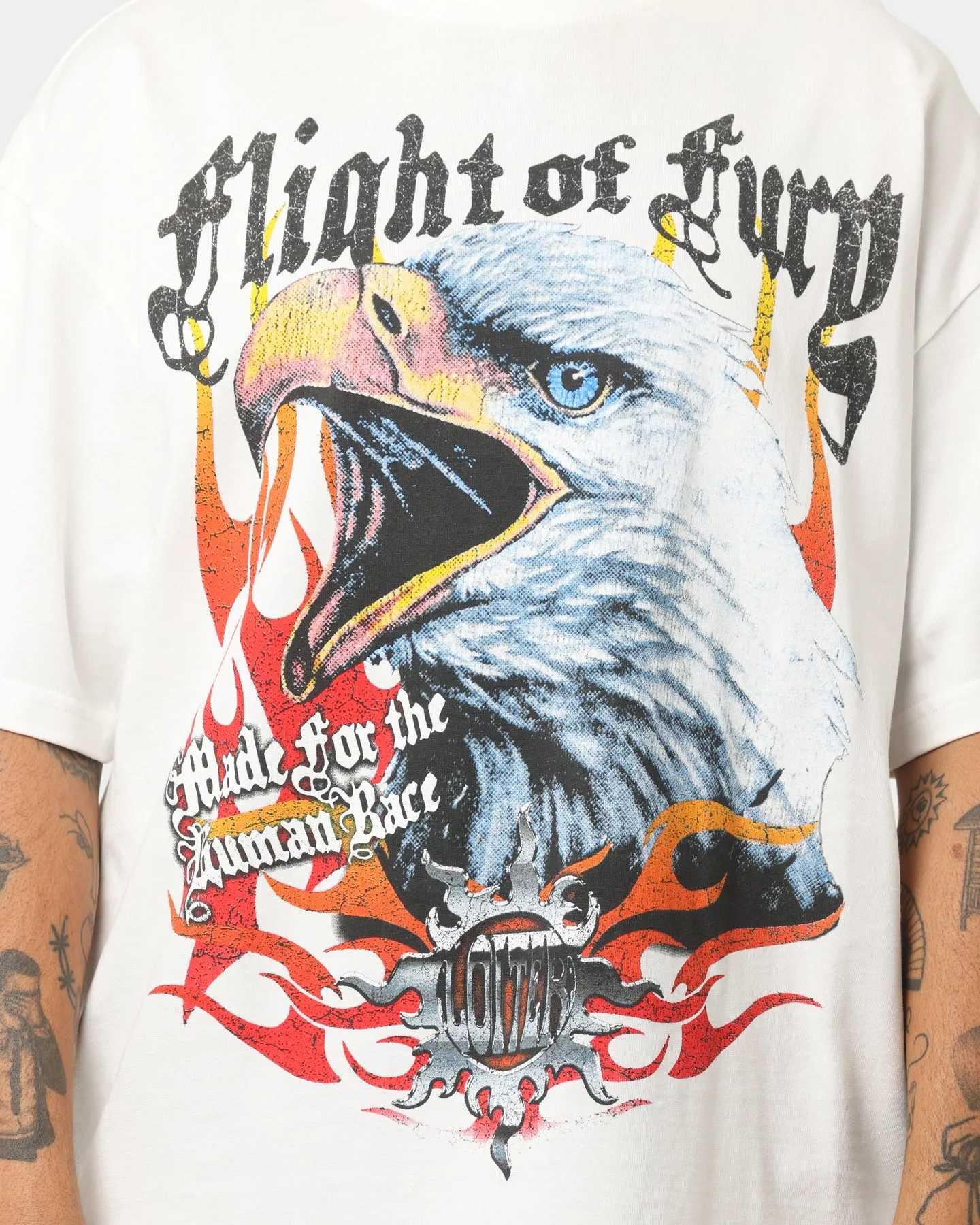 Loiter Fury Vintage T-Shirt Off White