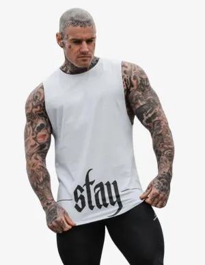 Longline Tank top - White
