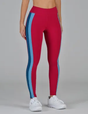 Look Back Legging: Vivid Rose