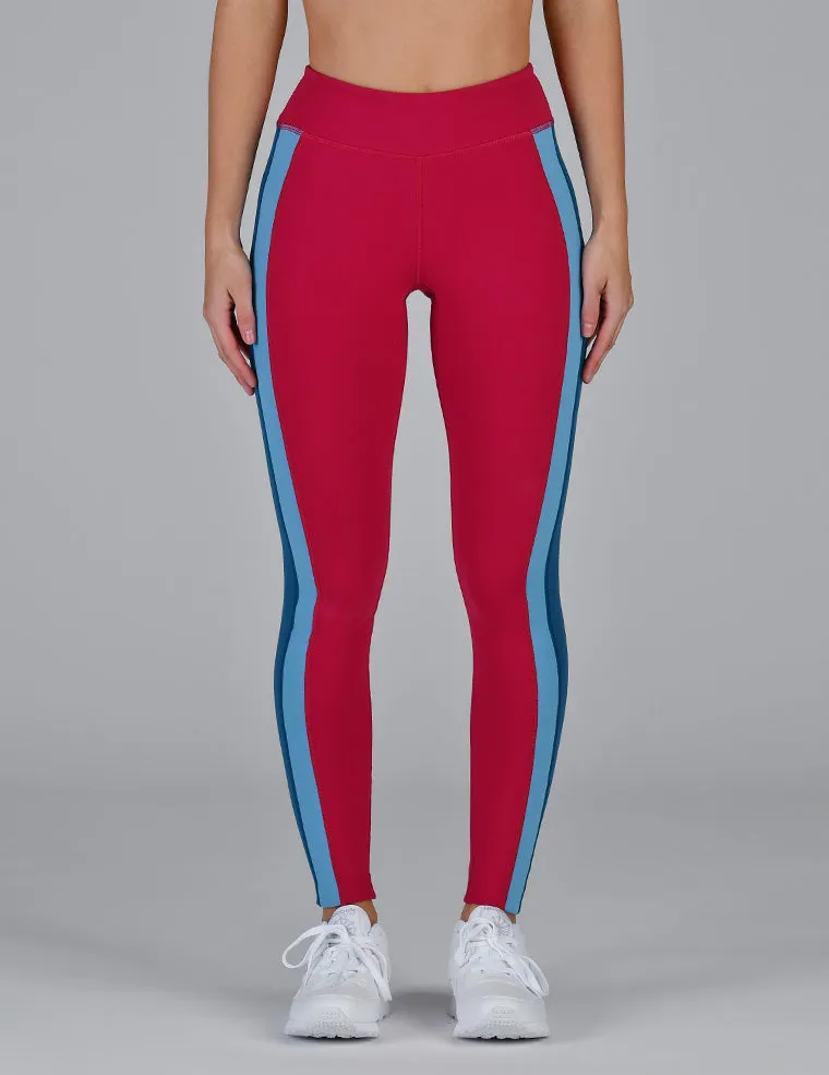 Look Back Legging: Vivid Rose
