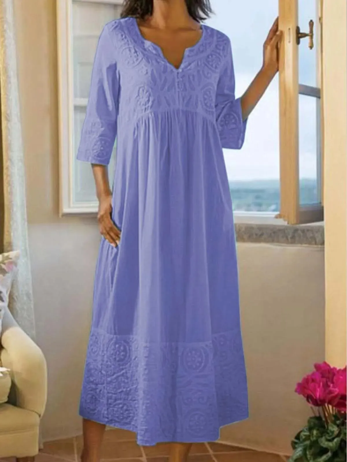 Louela - Cotton and linen duster
