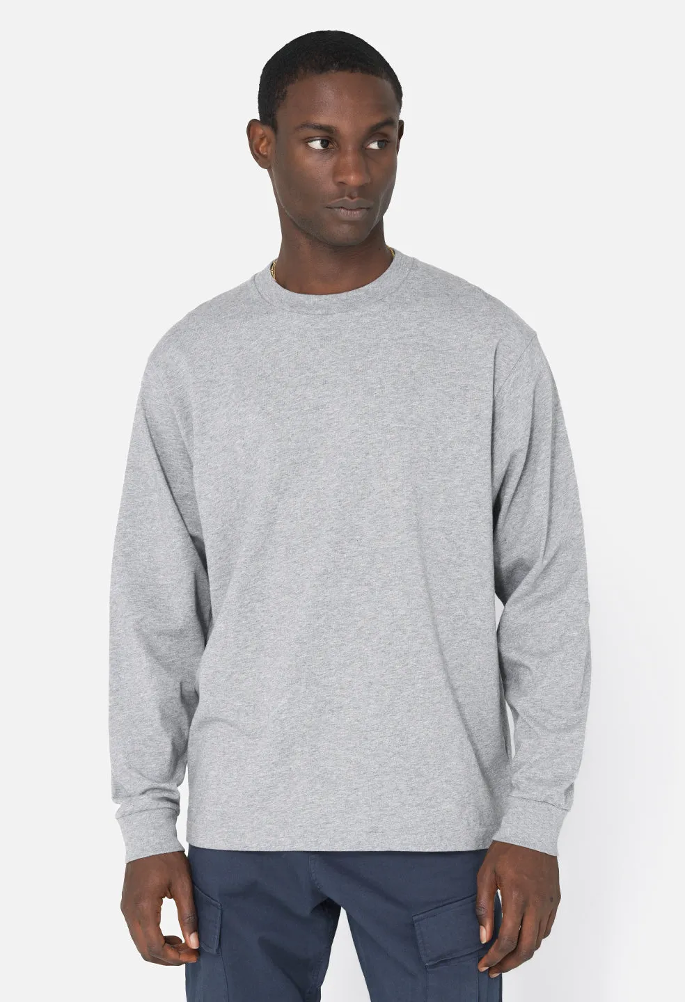 Ls University Tee / Heather Grey