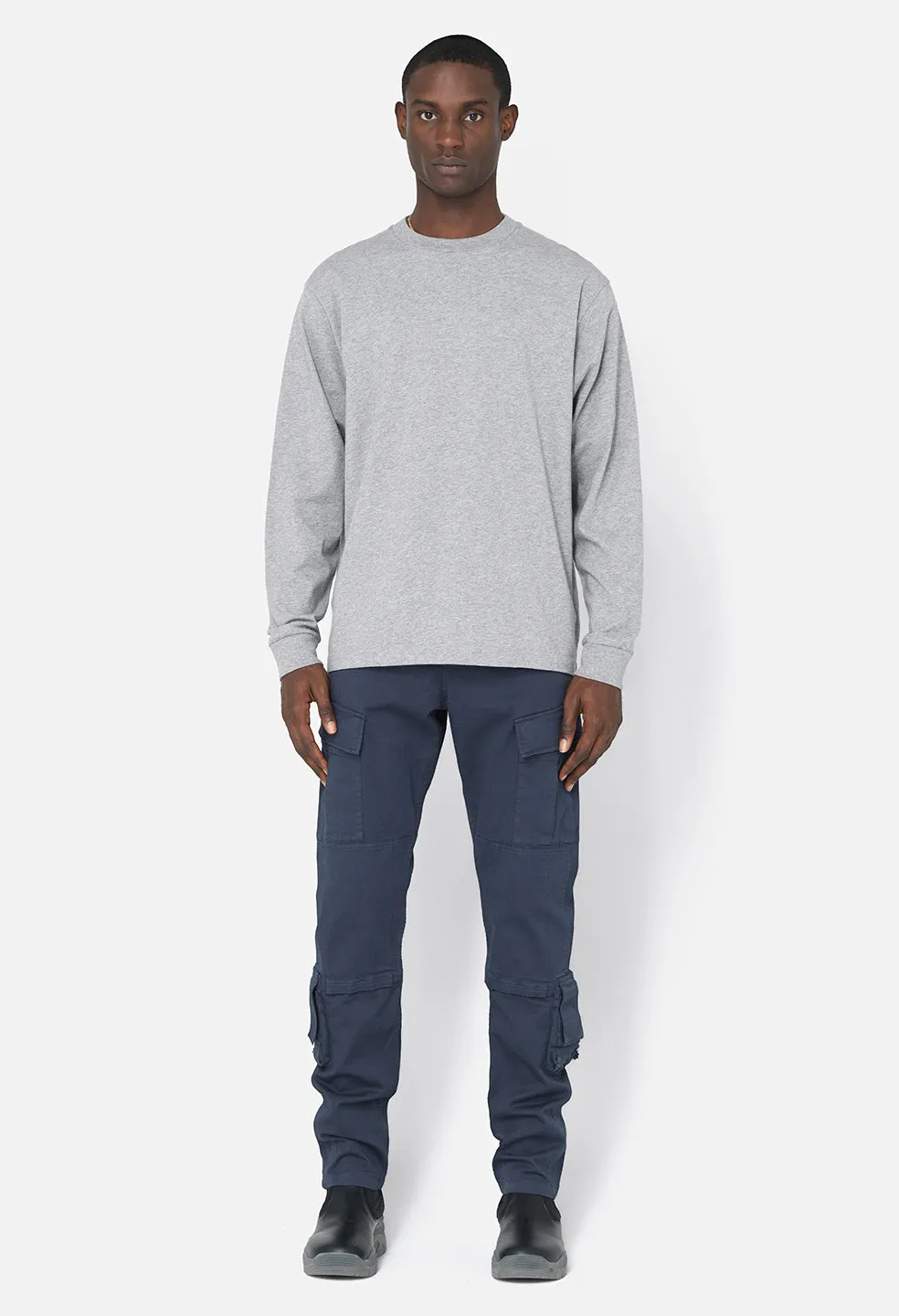 Ls University Tee / Heather Grey