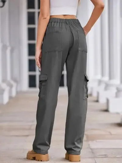 'Lucia' Baggy Wide Leg Cargo Pants