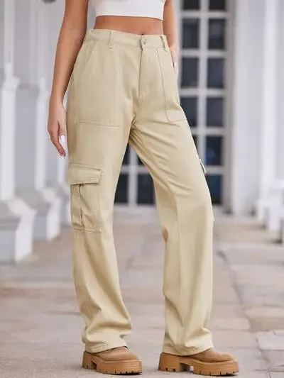 'Lucia' Baggy Wide Leg Cargo Pants