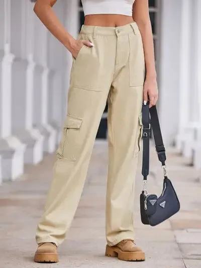 'Lucia' Baggy Wide Leg Cargo Pants