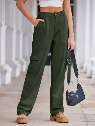 'Lucia' Baggy Wide Leg Cargo Pants