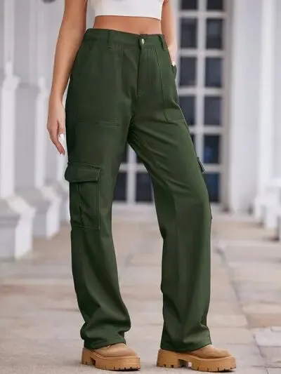 'Lucia' Baggy Wide Leg Cargo Pants