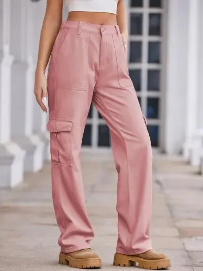 'Lucia' Baggy Wide Leg Cargo Pants