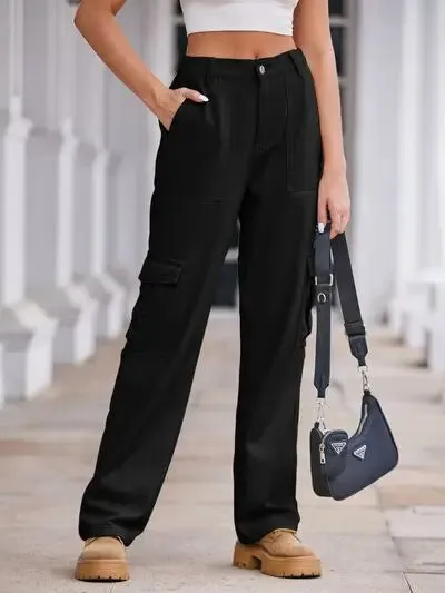 'Lucia' Baggy Wide Leg Cargo Pants