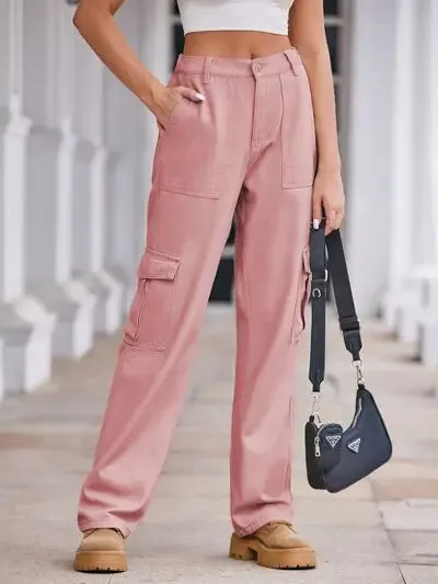 'Lucia' Baggy Wide Leg Cargo Pants