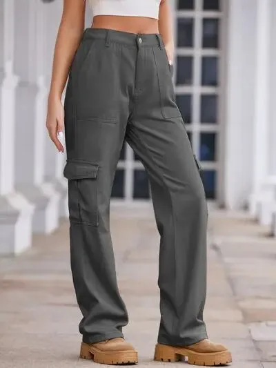 'Lucia' Baggy Wide Leg Cargo Pants