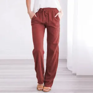 Lucrecia® | Airy Cotton-Linen Trousers For Women