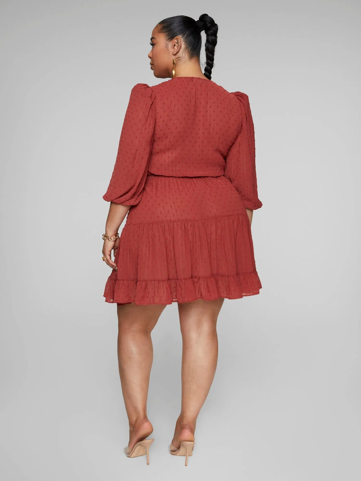 Mackenzie Tie Front Flare Dress