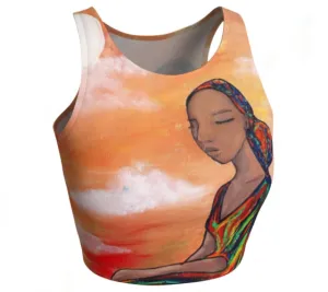 Mahogany Athletic Crop Top