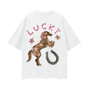 Maku | Lucky oversize Tee- white