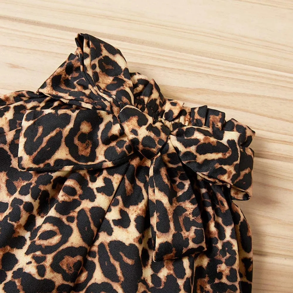 Mama's Bestie Black Leopard Set