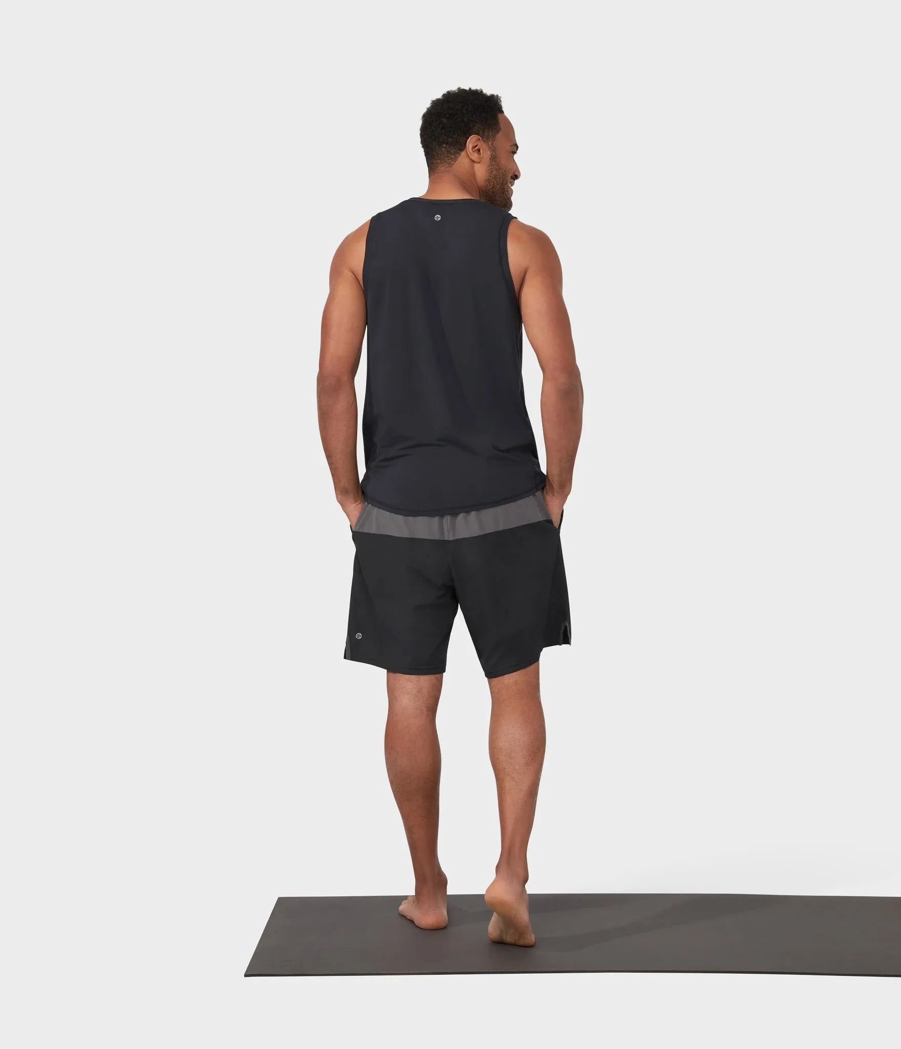 Manduka Apparel - Men's Pro Top - Tech Slim Fit Tank - Black