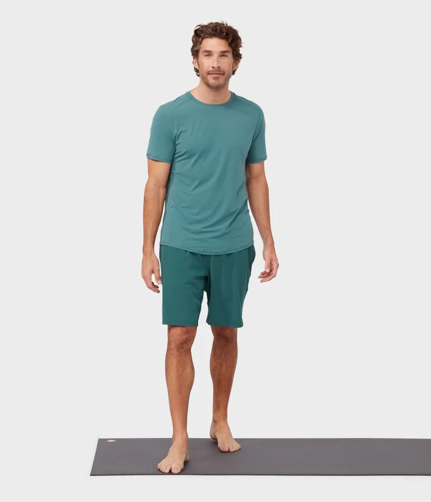 Manduka Apparel - Men's Tech Tee - Deep Surf