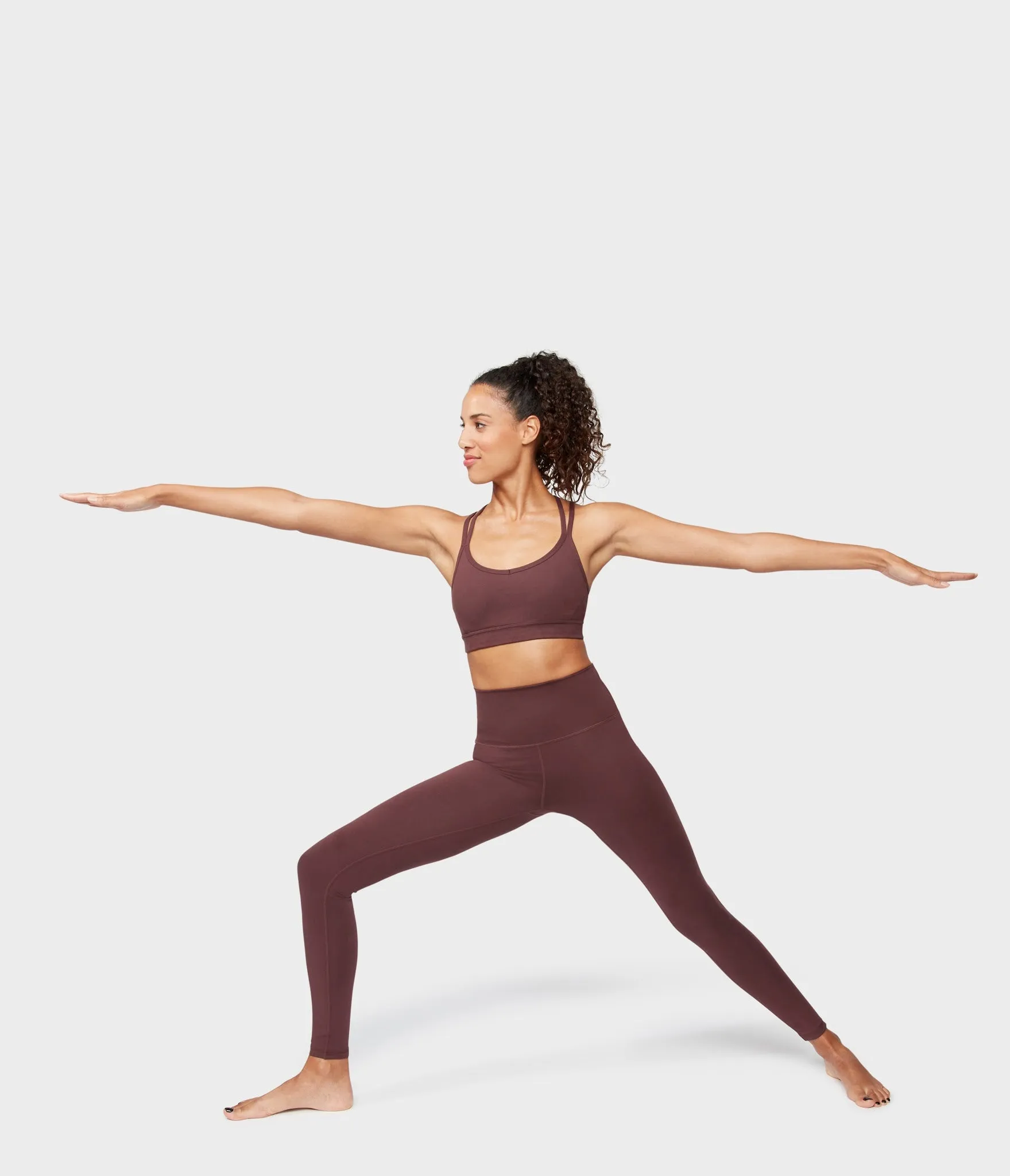 Manduka Apparel - Women's Cross Strap Bra 01 - Dark Chestnut
