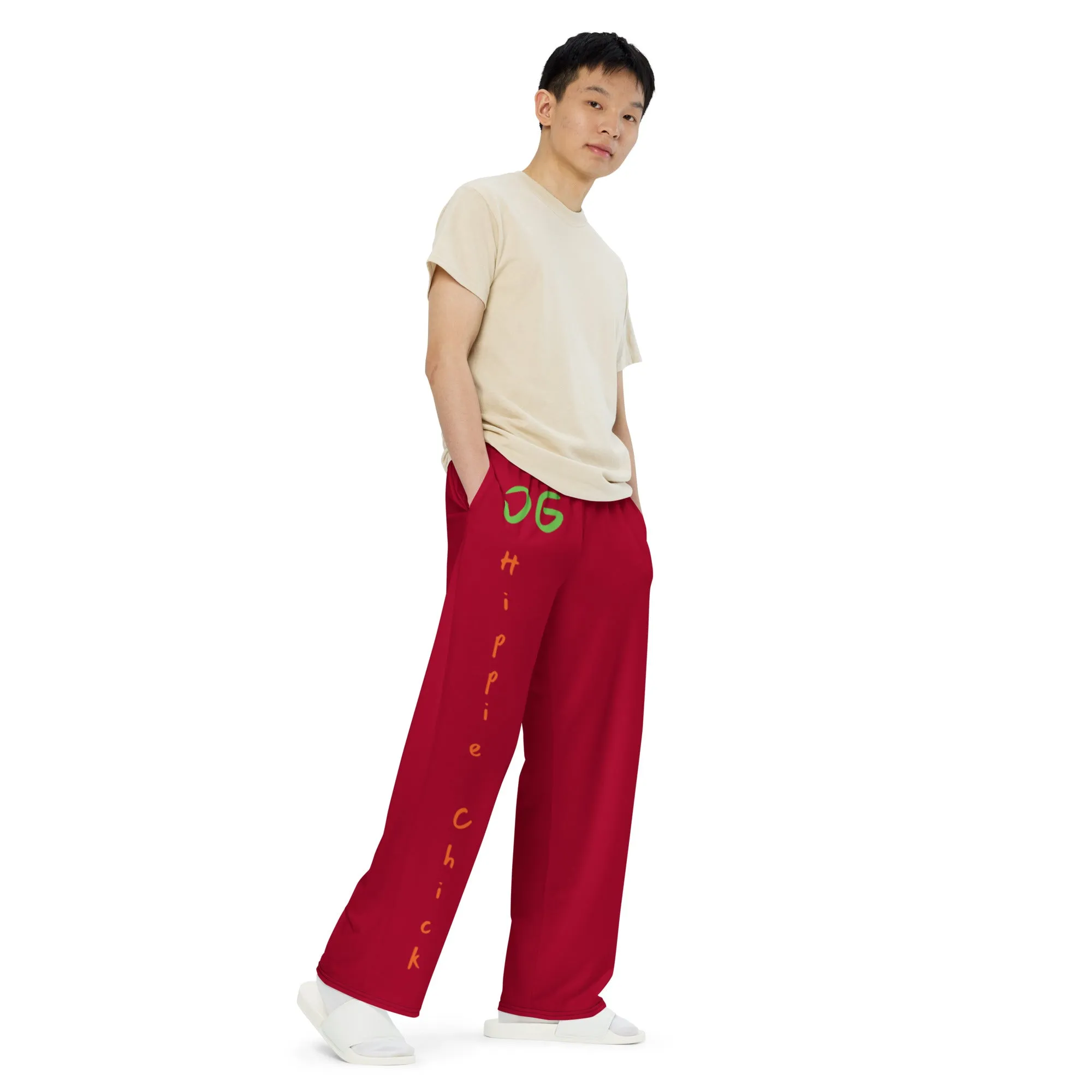 Maroon Unisex Pants - OG Hippie Chick