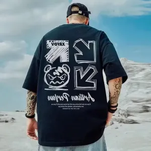 Men's Casual Tees Oversized Graphic Tees Wings