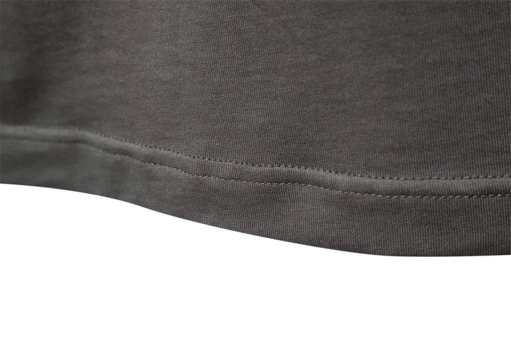 Men’s Modern Zip Polo Shirt with Long Sleeves
