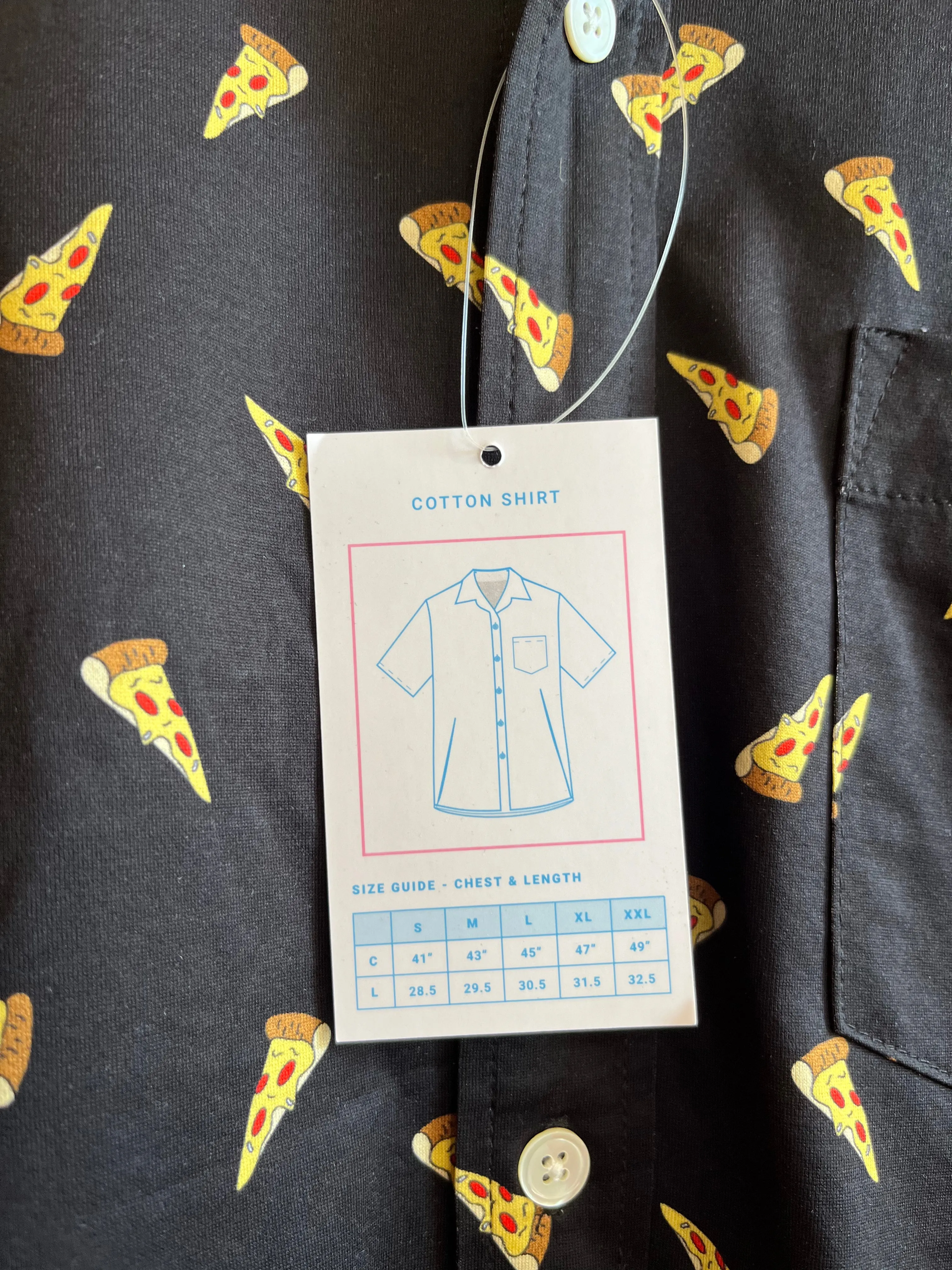 Men's Pizza Button Up