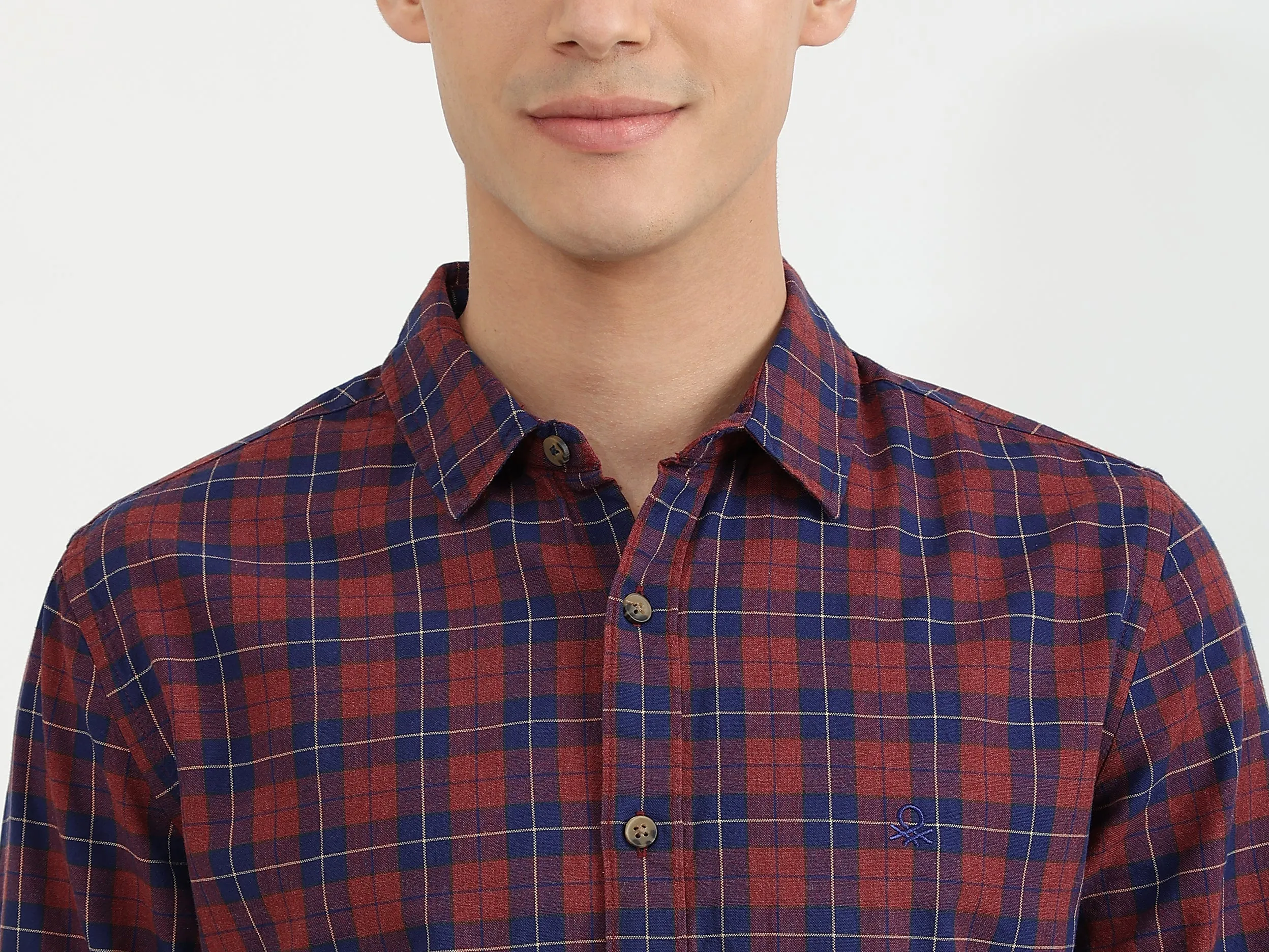 Mens Slim Fit Check Shirt