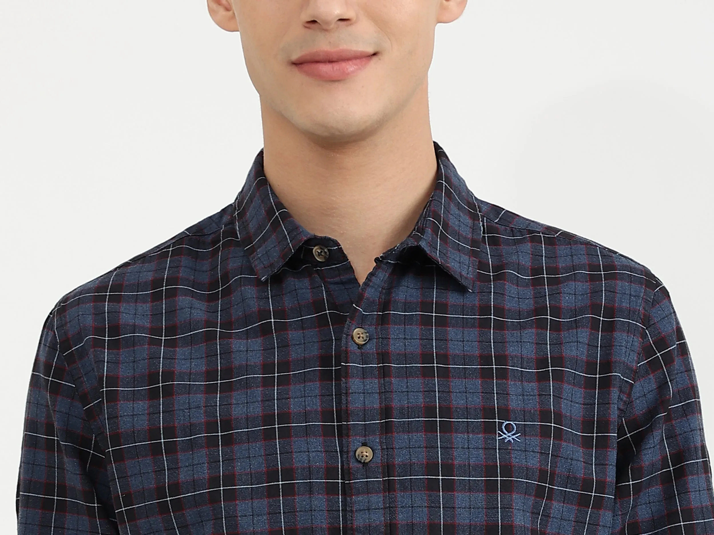 Mens Slim Fit Check Shirt