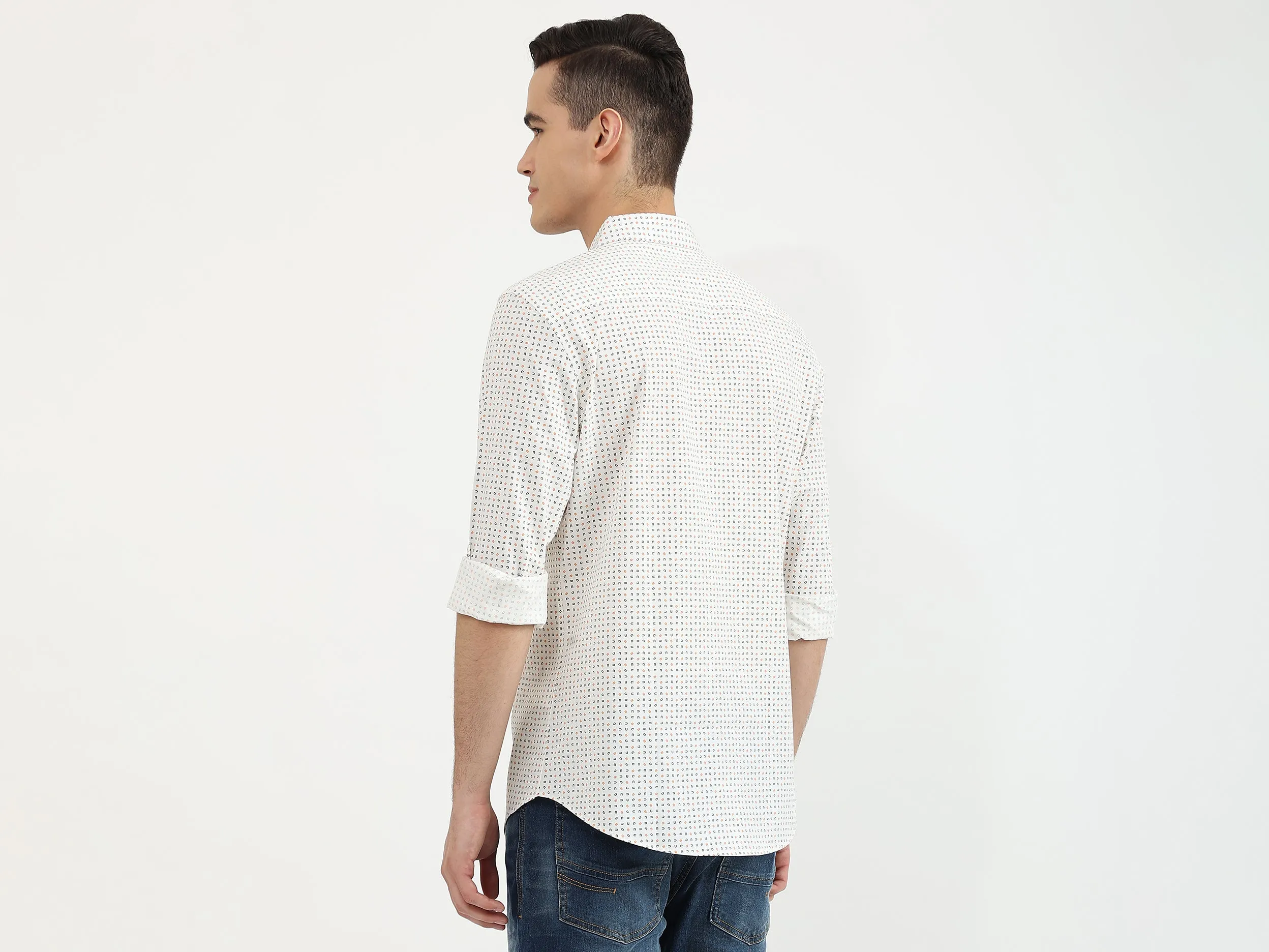Mens Slim Fit Printed Shirt