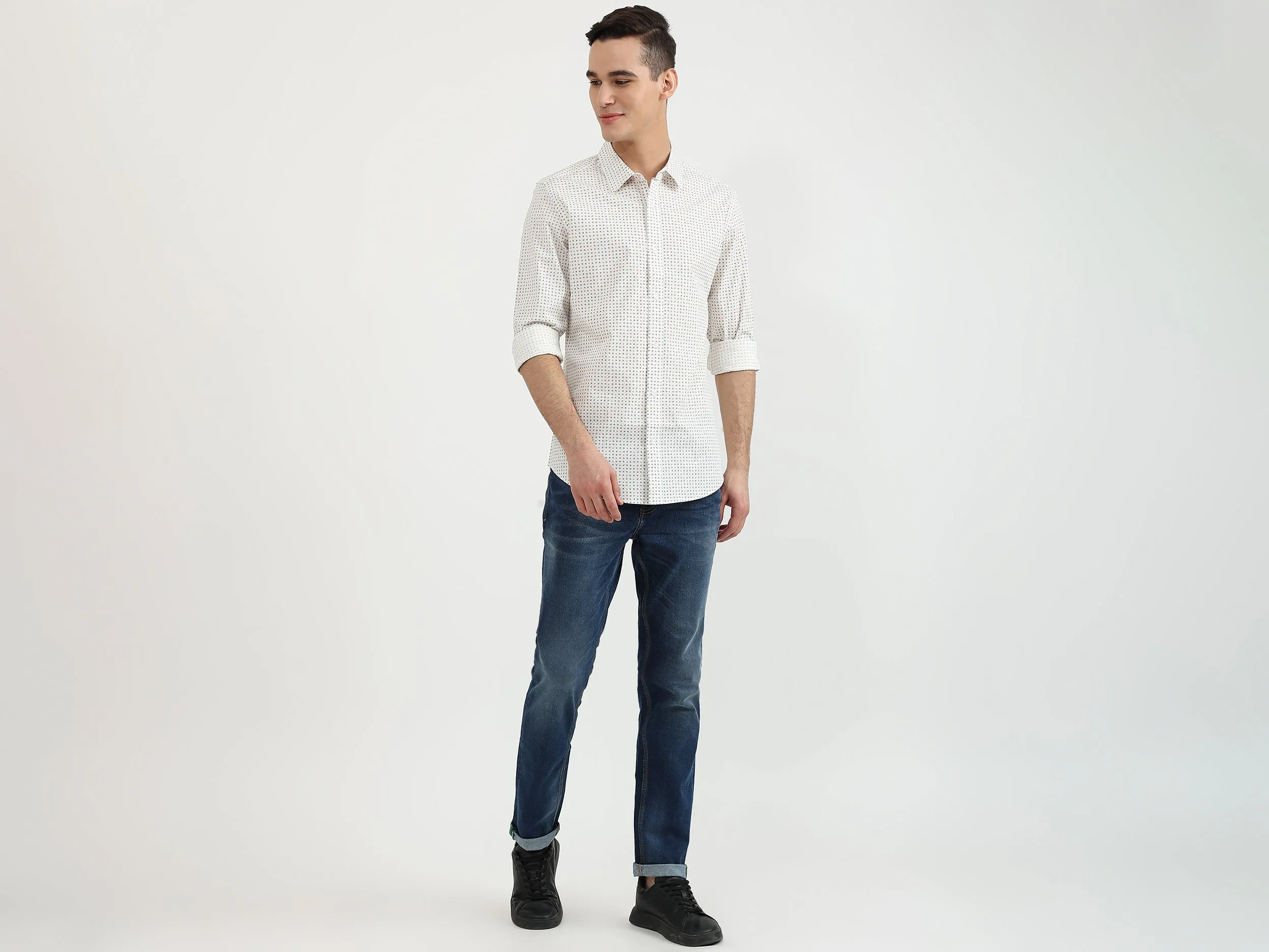 Mens Slim Fit Printed Shirt