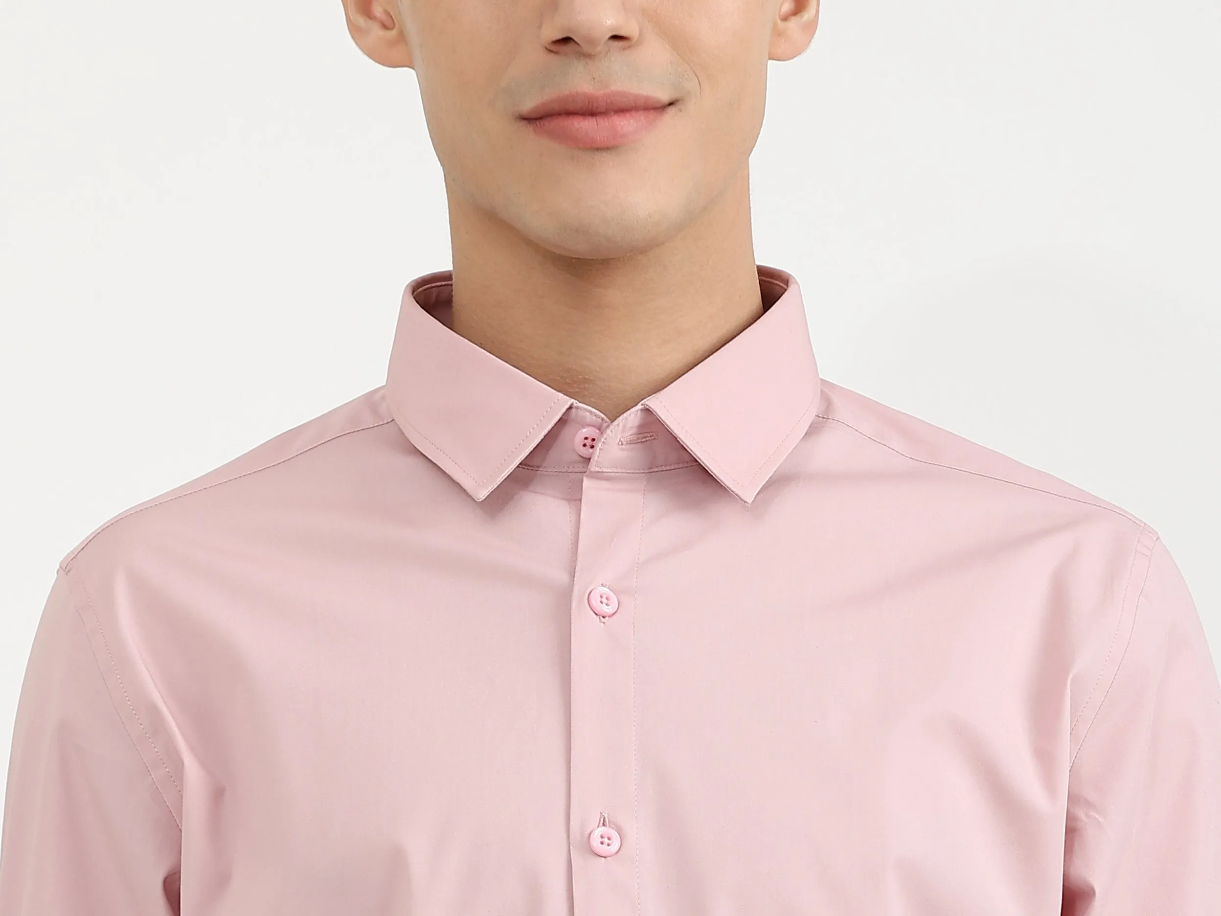 Mens Slim Fit Solid Shirt