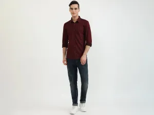 Mens Slim Fit Solid Shirt