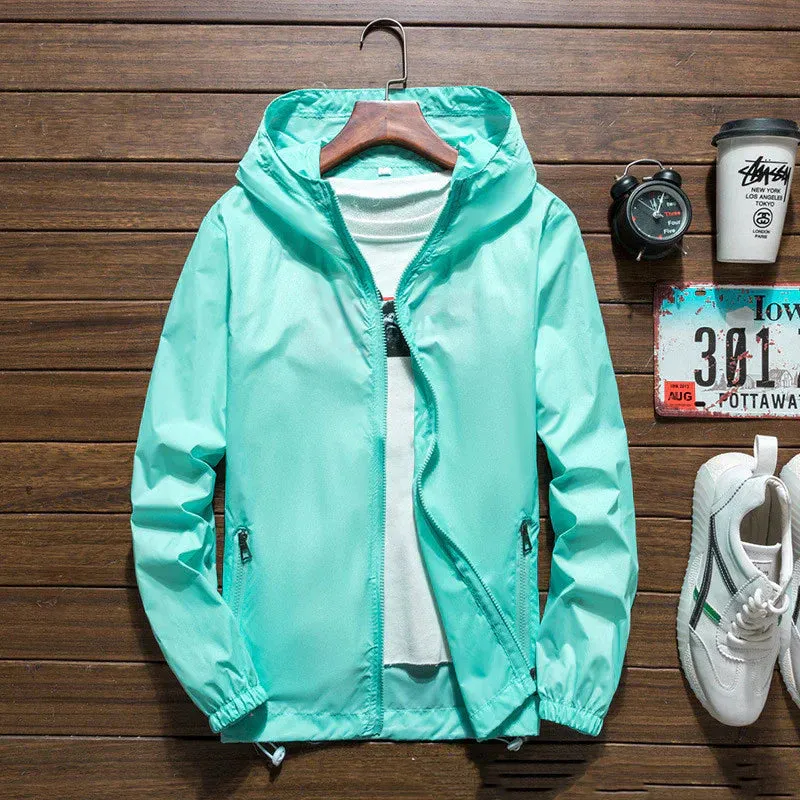 Men's Windproof Jacket with Hood