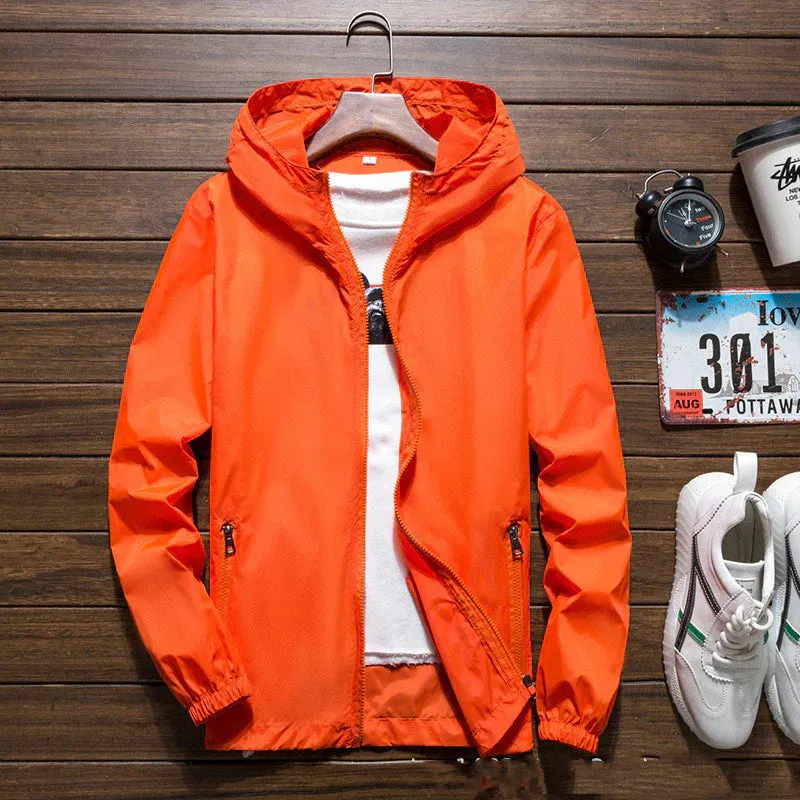 Men's Windproof Jacket with Hood