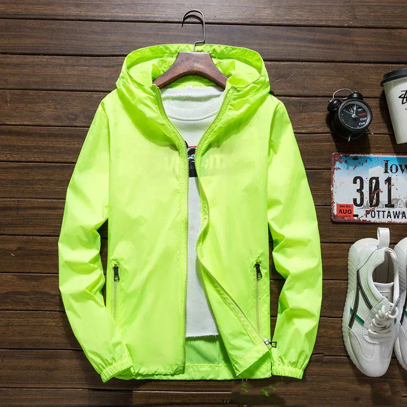 Men's Windproof Jacket with Hood