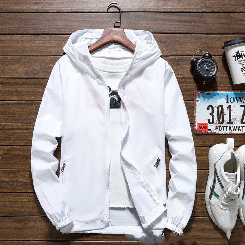 Men's Windproof Jacket with Hood
