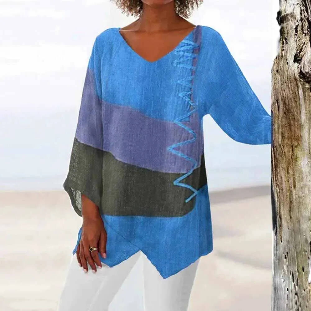 Miia® | Airy Colorblock Blouse