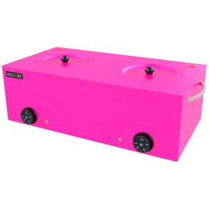 Miss Cire Large Double Neon Hot Pink Wax Warmer - 5 Lbs x 2 ( 10 Lbs. total)
