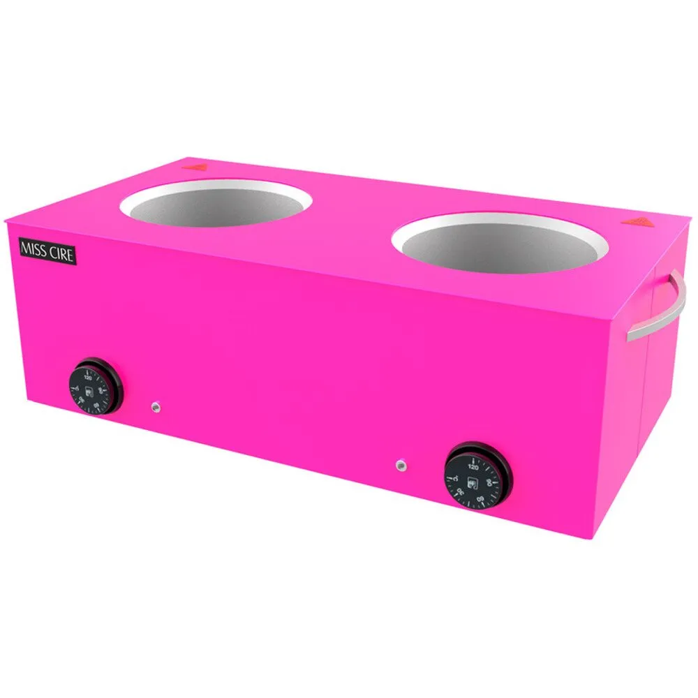 Miss Cire Large Double Neon Hot Pink Wax Warmer - 5 Lbs x 2 ( 10 Lbs. total)